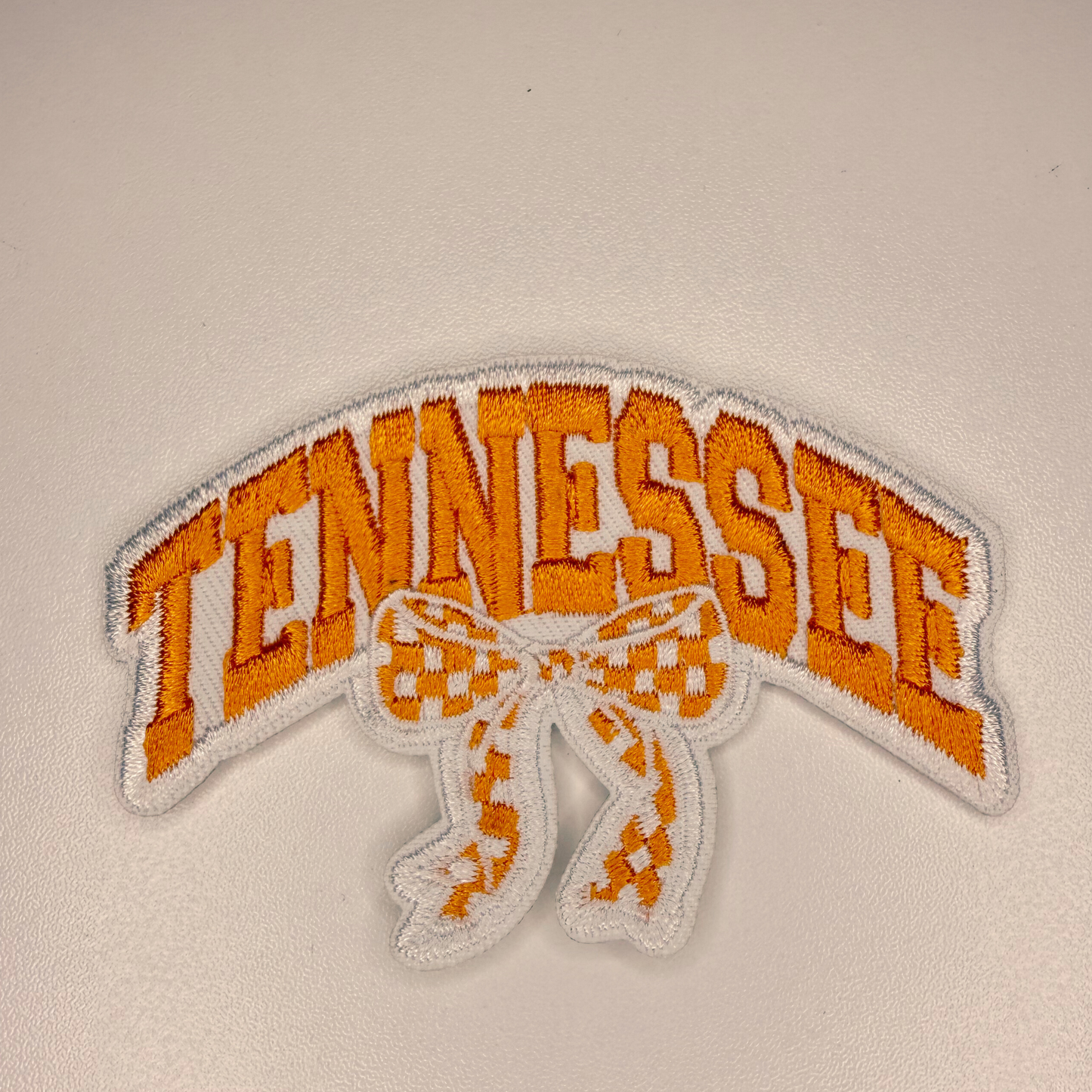 TEELUX - 3" TENNESSEE w BOW - Embroidered Hat Patch