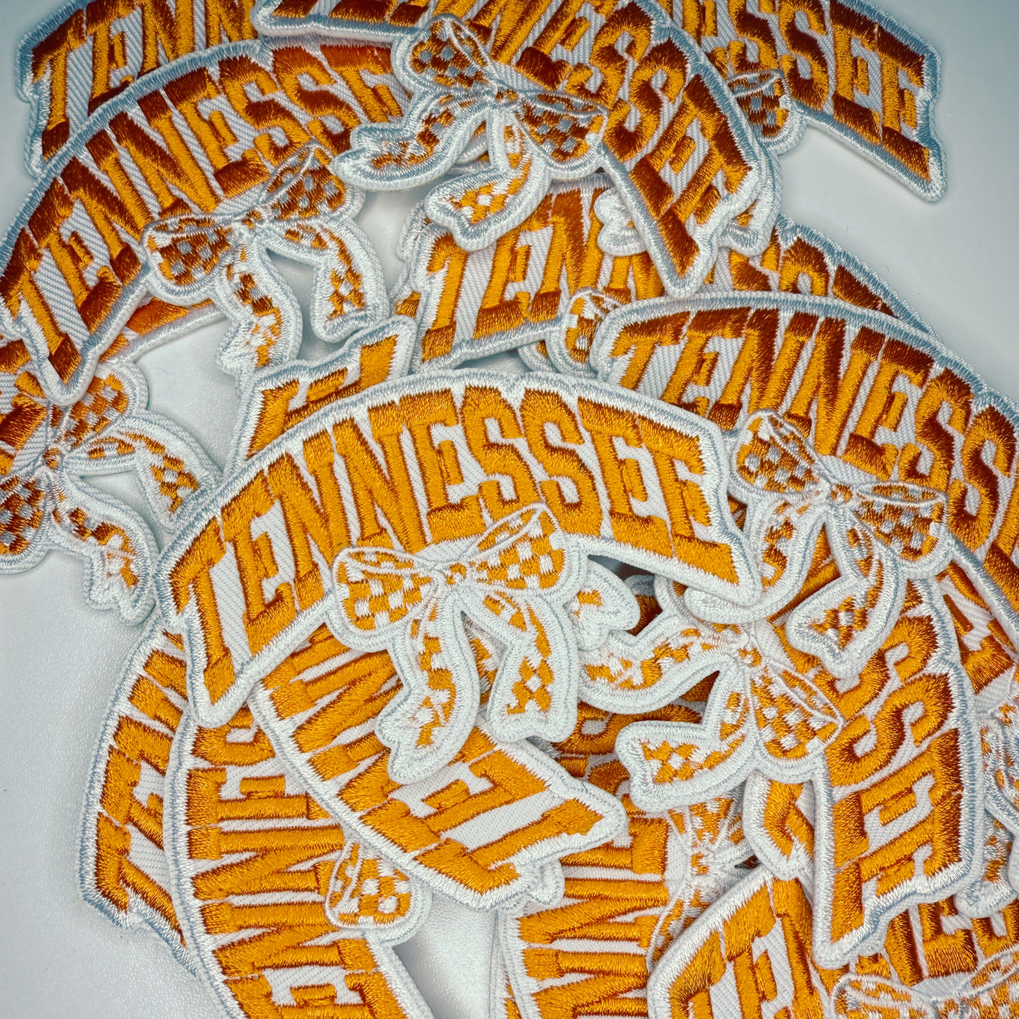 TEELUX - 3" TENNESSEE w BOW - Embroidered Hat Patch