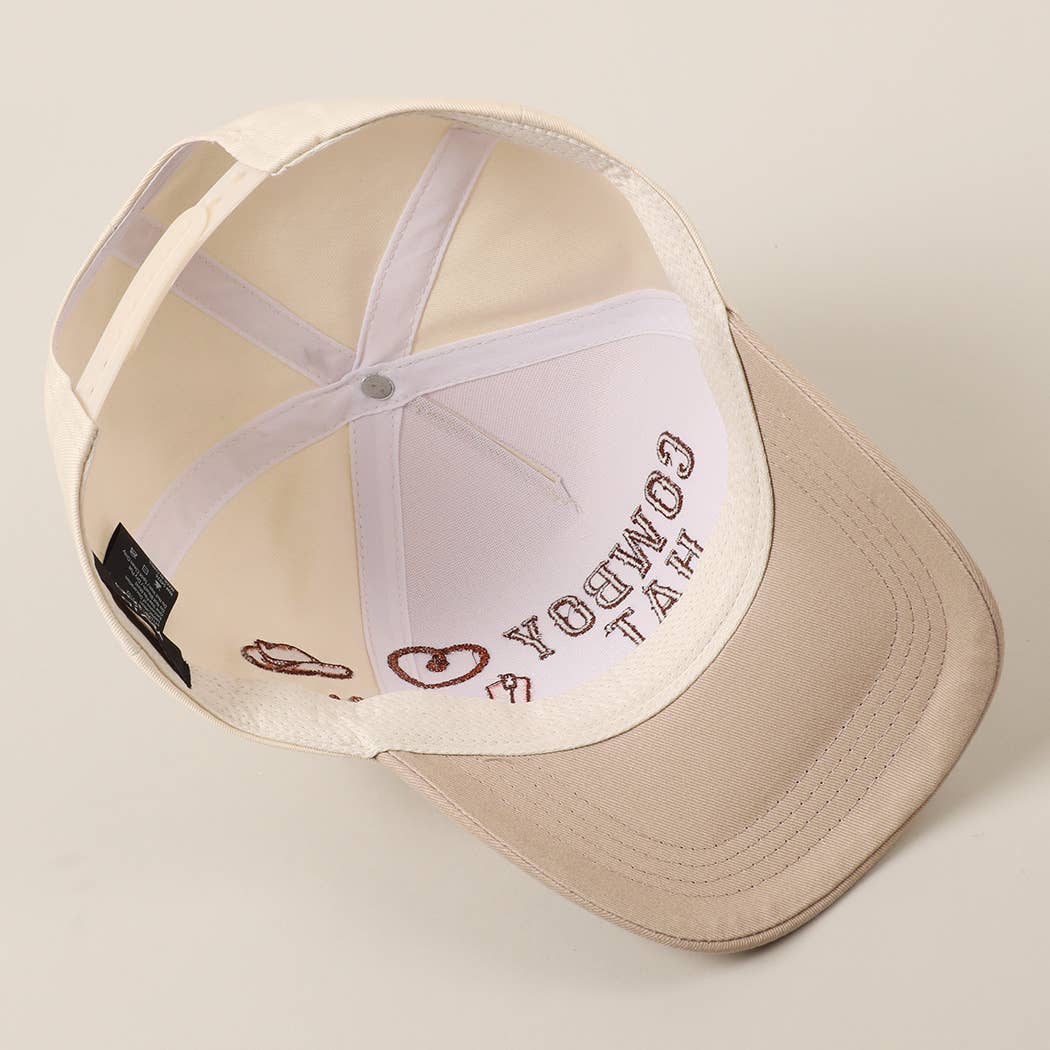 Cowboy Hat Cactus Heart Trucker Hat