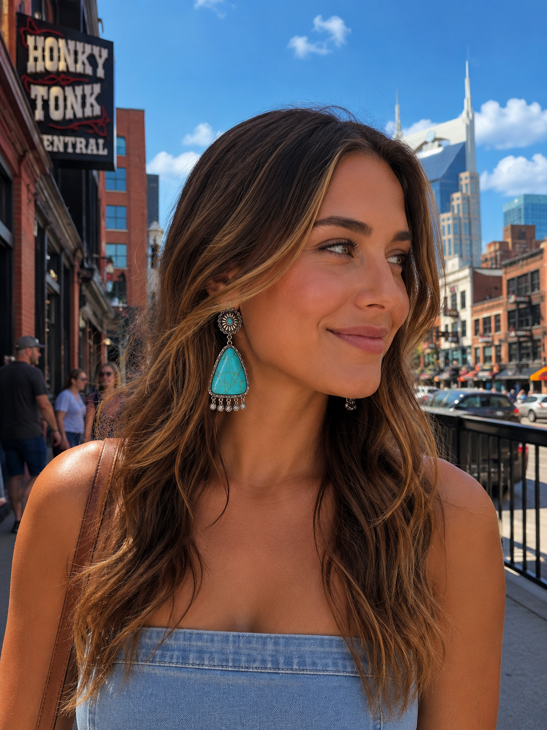 Western Stone Earring
