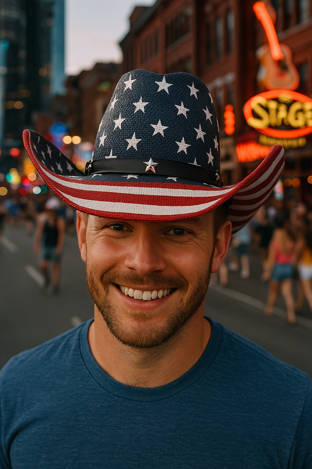 American Flag Cowboy Hat