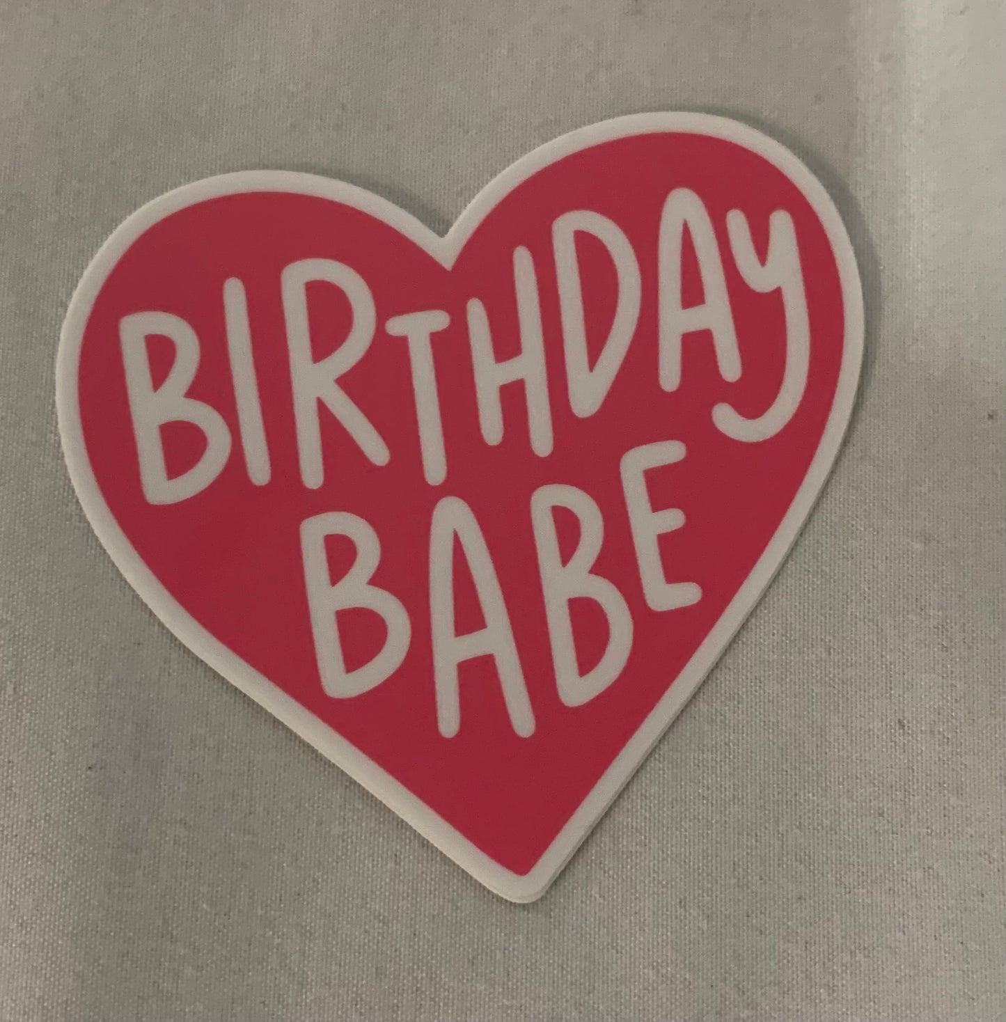 Birthday Babe Sticker