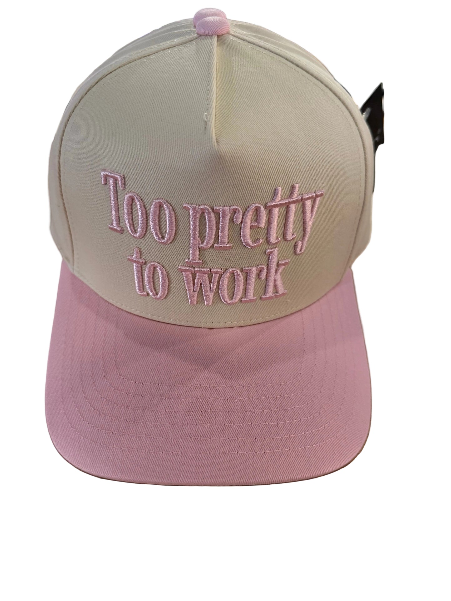 TOO PRETTY TO WORK Trucker Hat