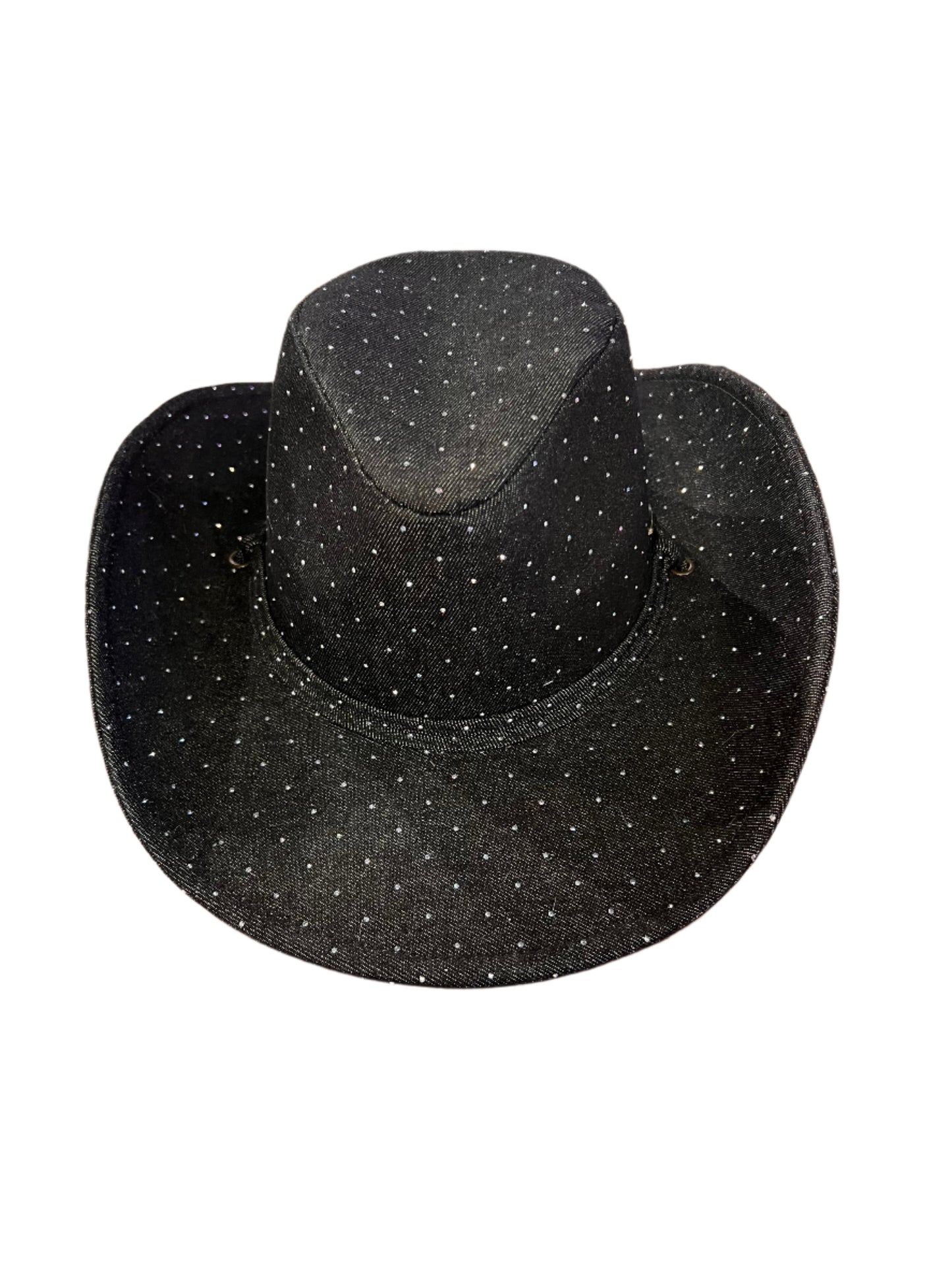 Rhinestone Denim Cowboy Hat