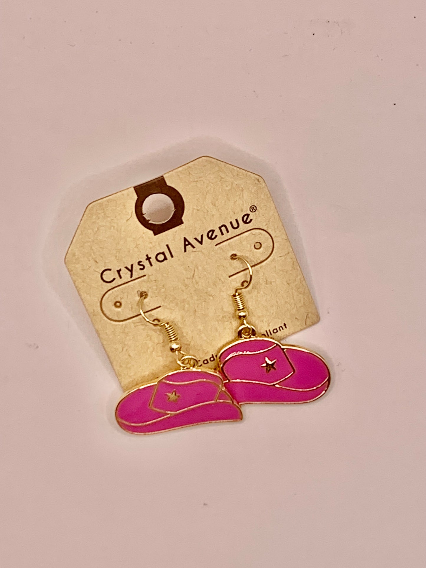 Cowboy Hat Drop Earring
