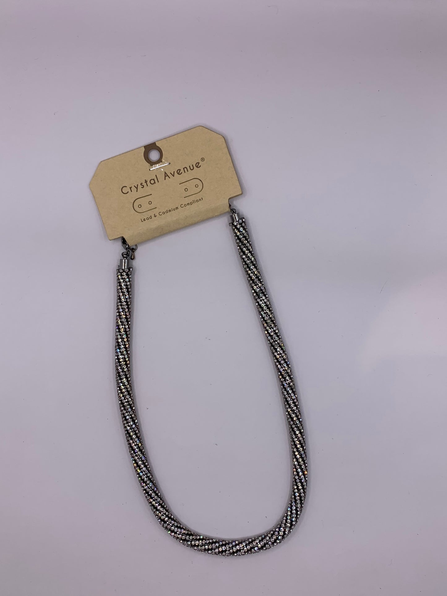 Rhinestone Tube Necklace