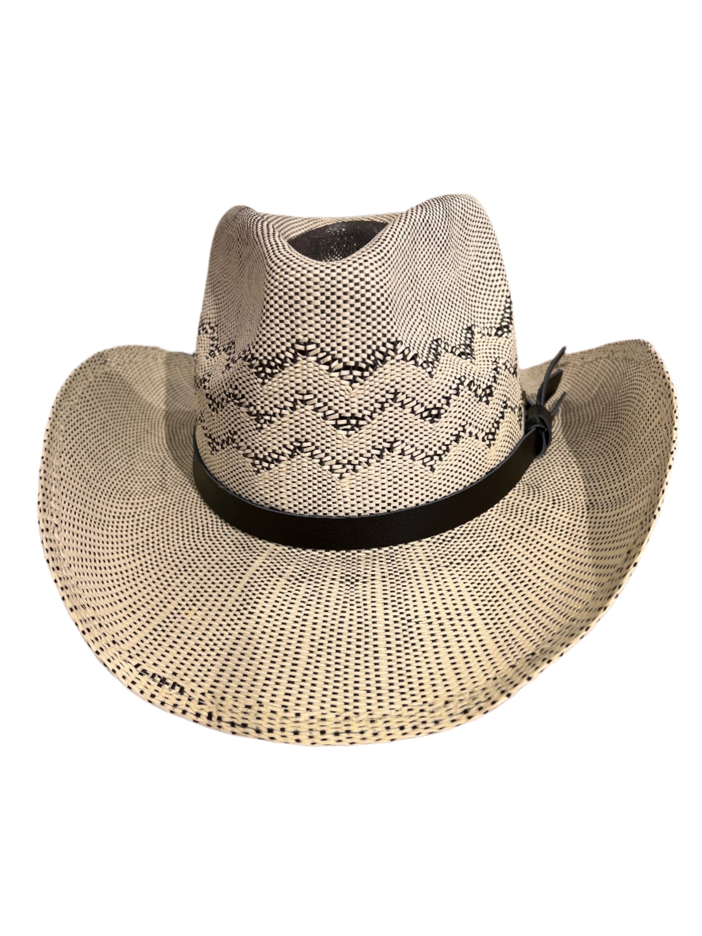 Beige Straw Cowboy Hat