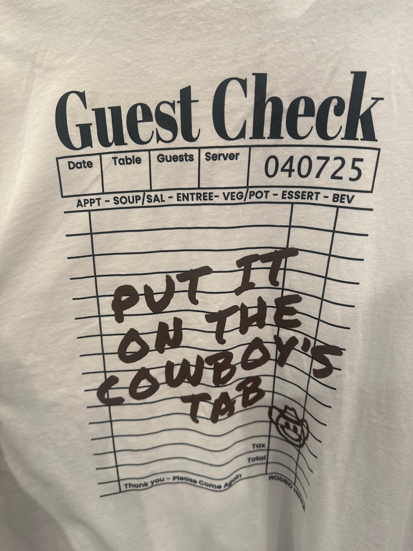 Put it on the Cowboy's Tab Graphic T-Shirt