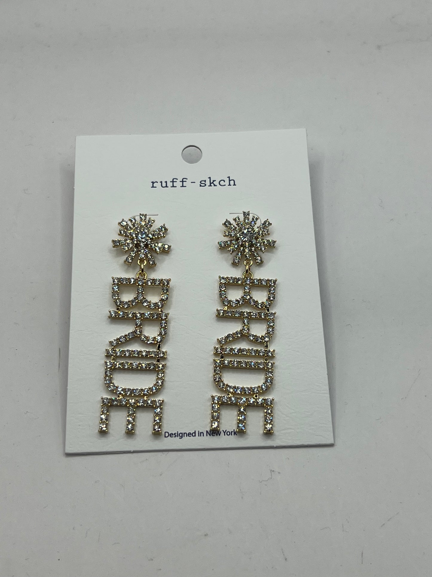 Bride full Rhinestone Earrings