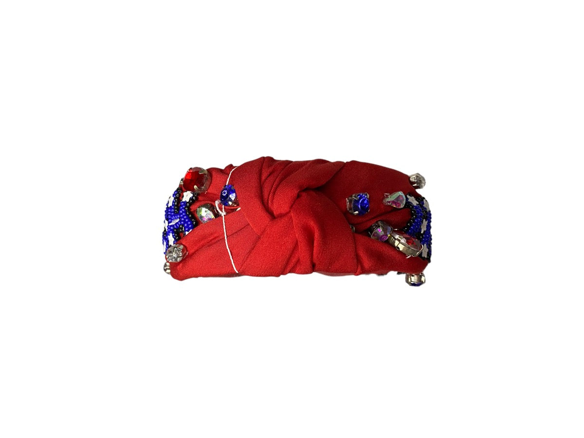 Howdy Headband - red, white and blue