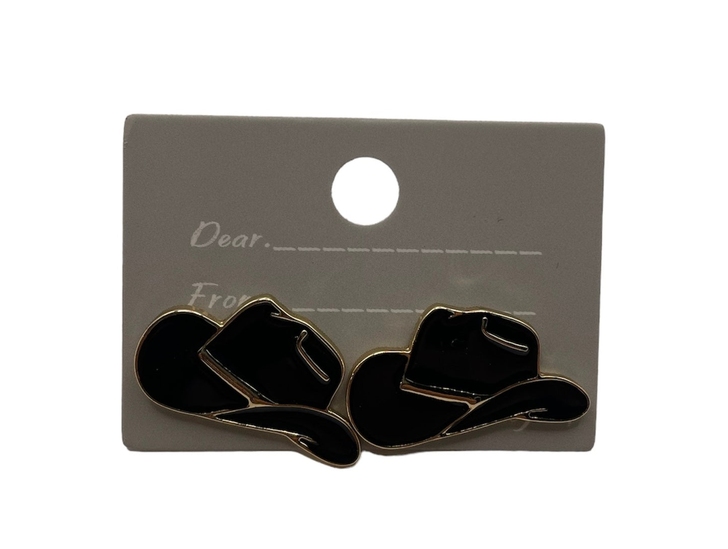 Cowboy Hat Stud Earrings