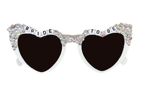 Bride To Be Heart Sunglasses