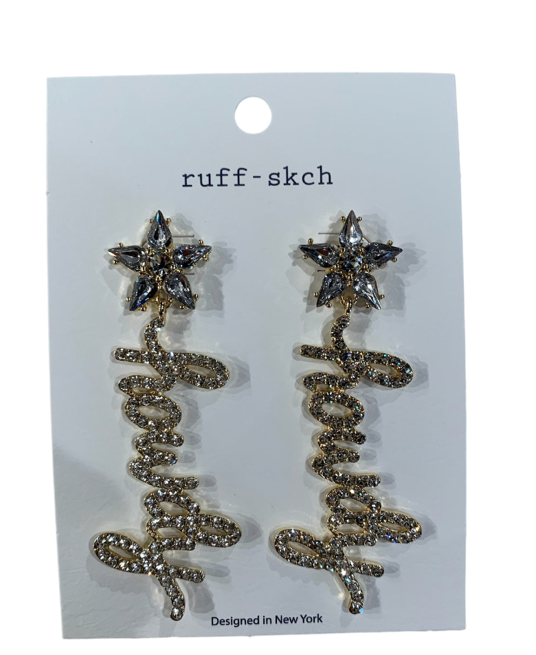Howdy Rhinestone Earrings