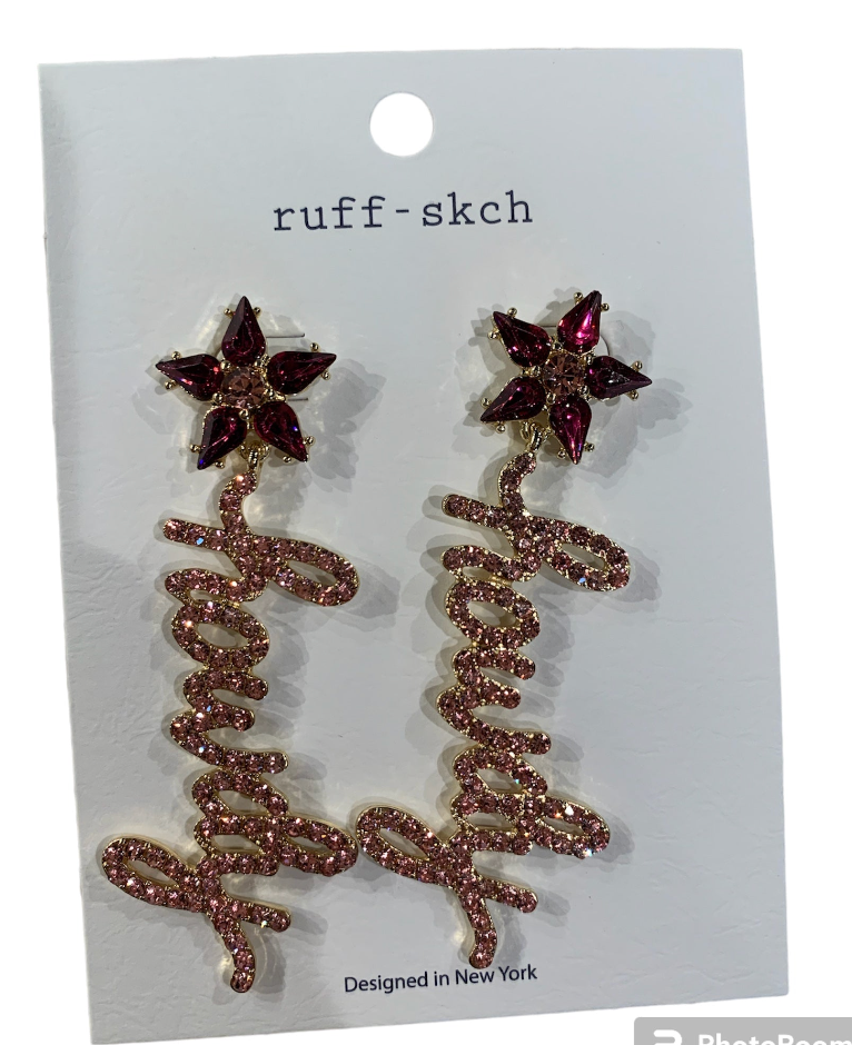Howdy Rhinestone Earrings