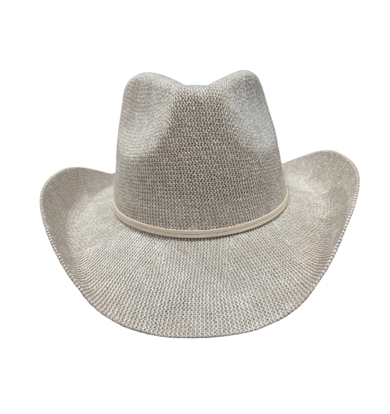 Classic Woven Cowboy Hat – Natural Beige