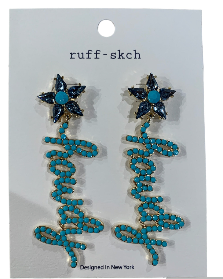 Howdy Rhinestone Earrings