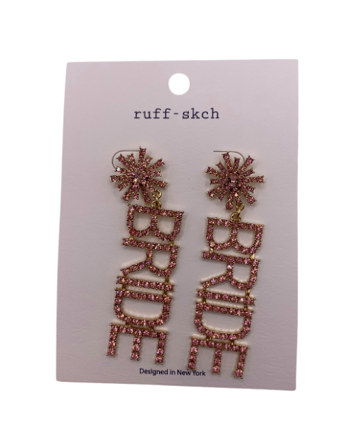 Bride full Rhinestone Earrings