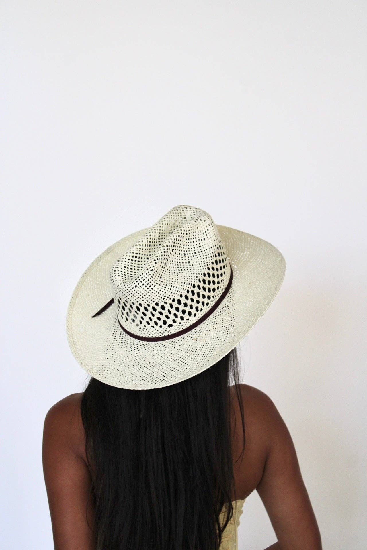 Wilder and Soul - The Montecito Raffia Cowboy Hat - Ivory