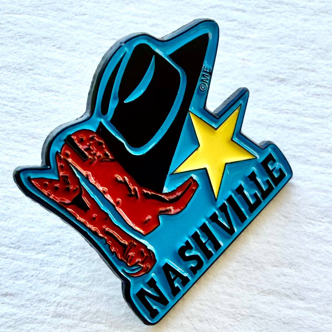 Nashville Hat Boots Lapel Pin
