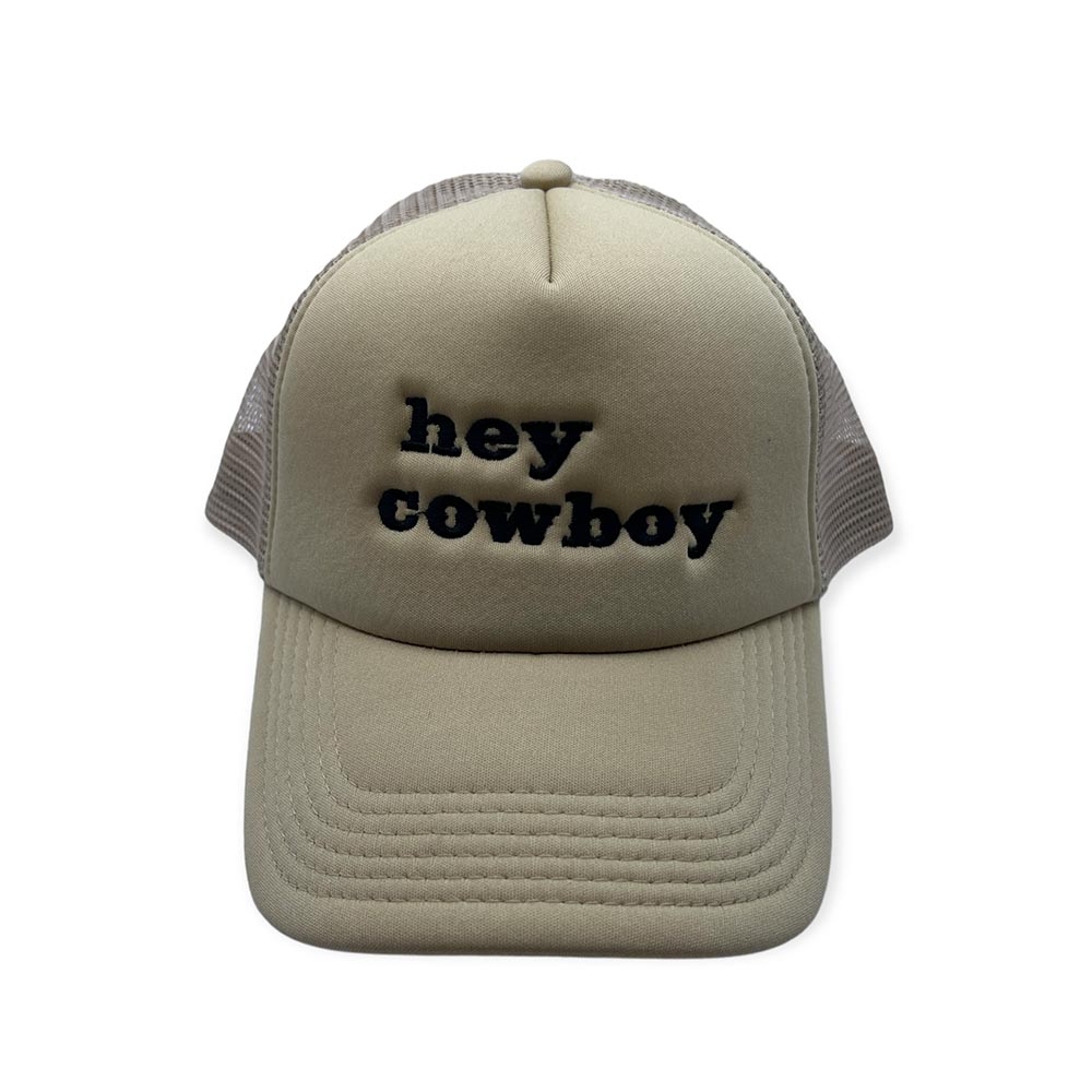 Bachelorette Party Supplies | Hey Cowboy Foam Embroidered Trucker Hat