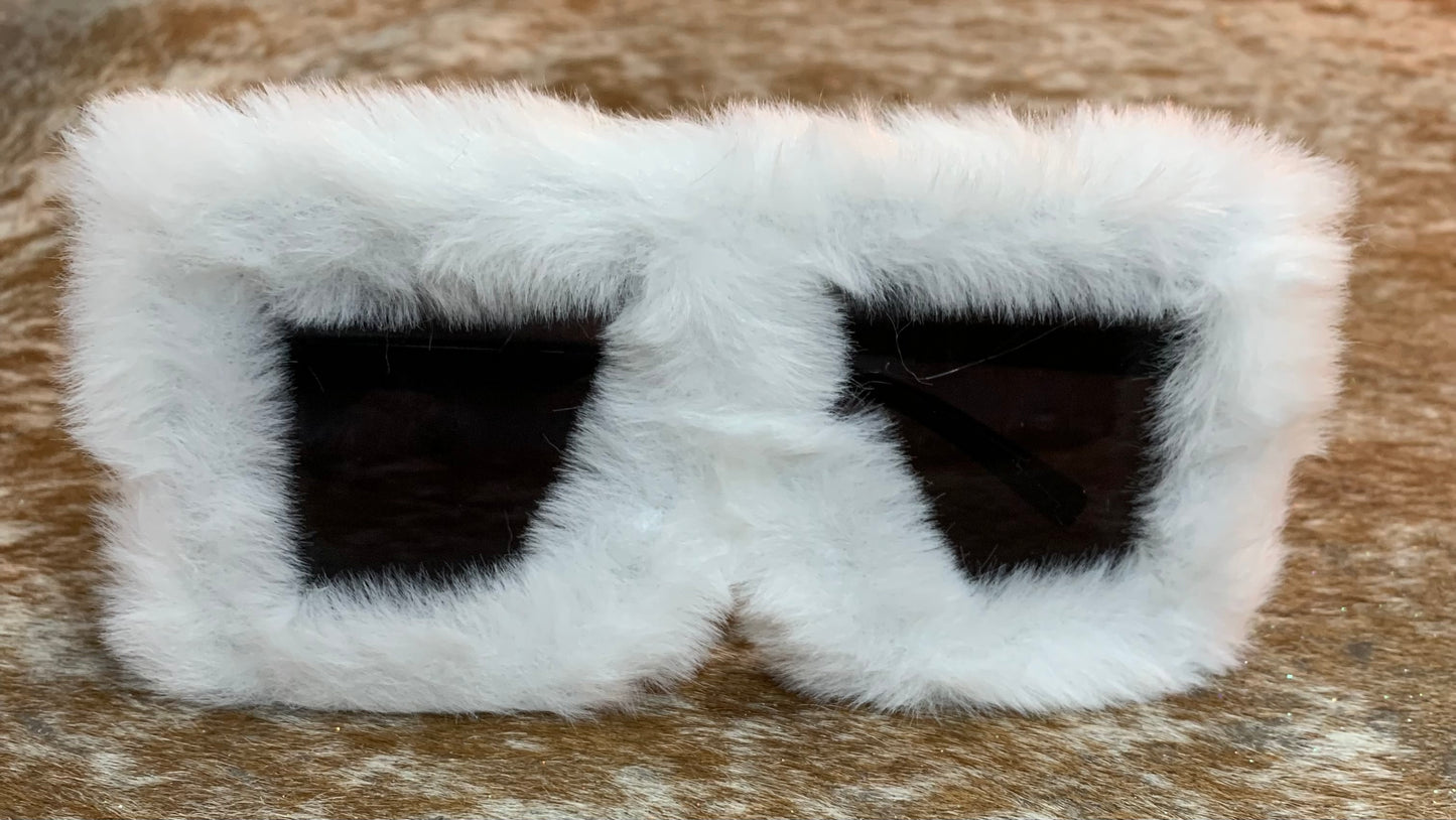 Square Furry Sunglasses