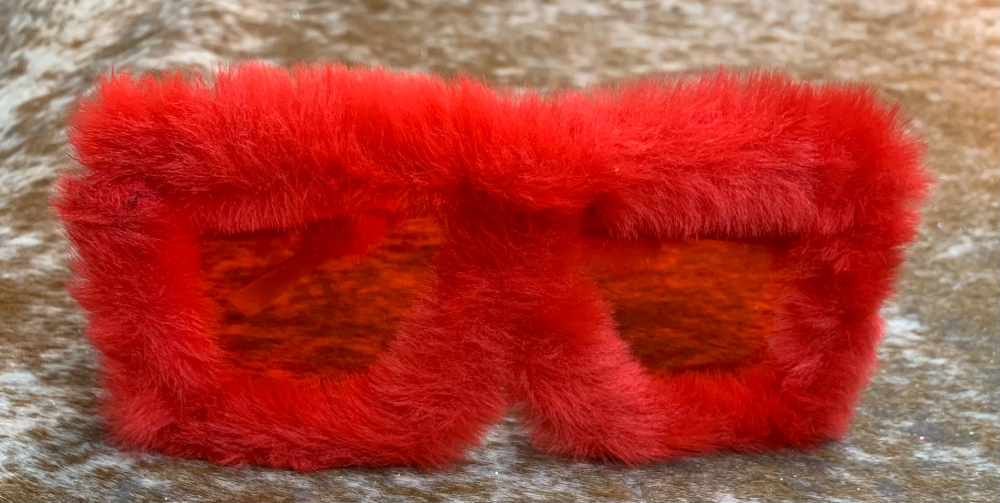 Square Furry Sunglasses
