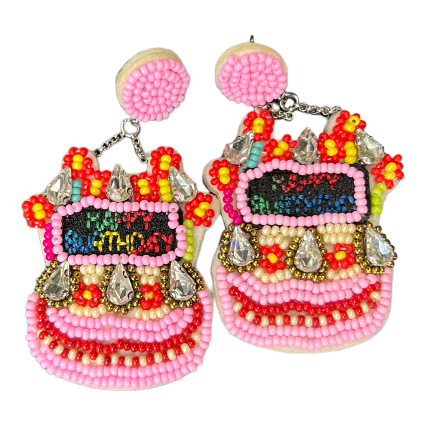 Happy Birthday Dangle Earrings