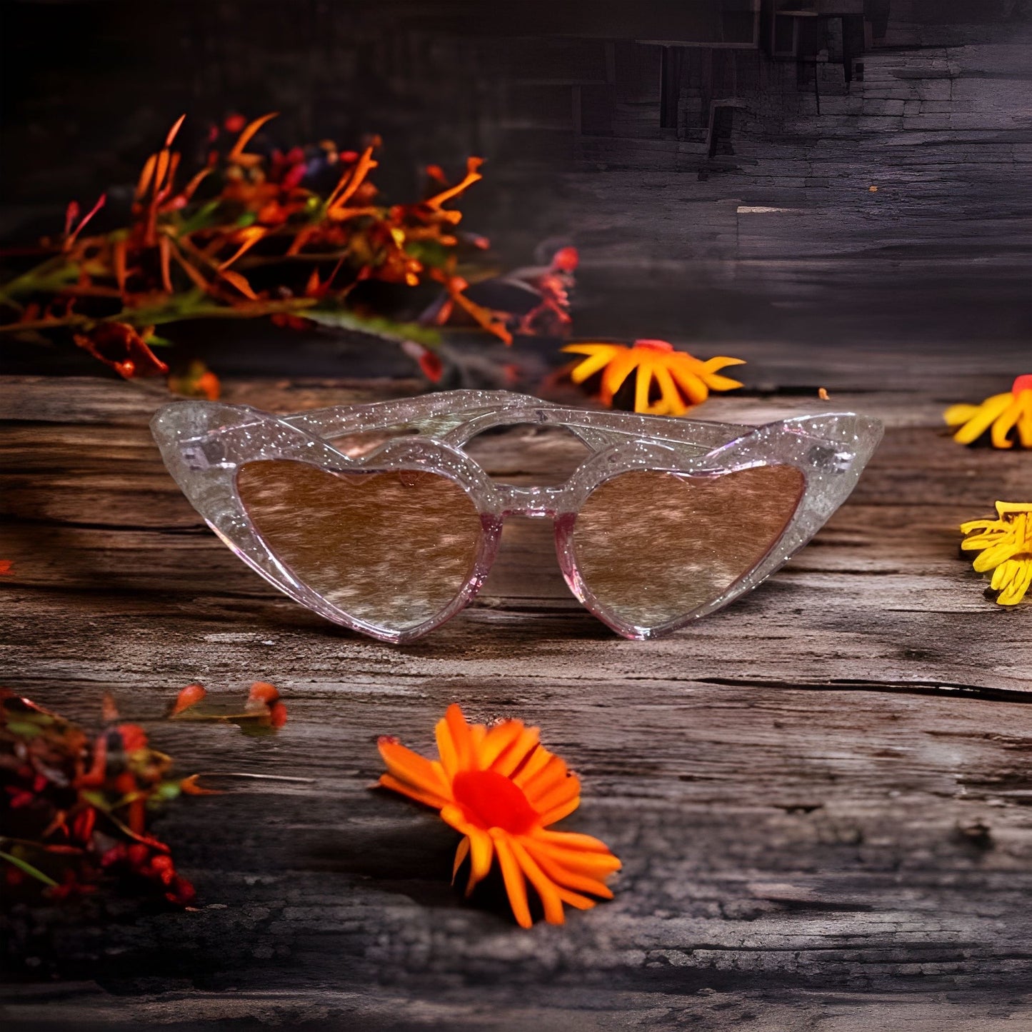 Retro Heart Shaped Sunglasses