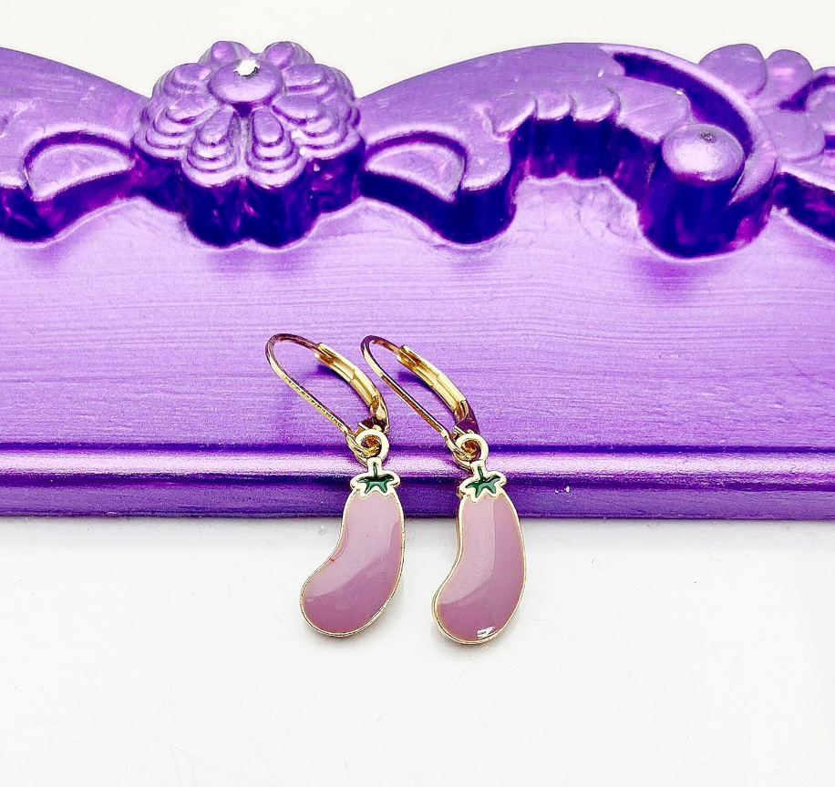 Eggplant Earrings