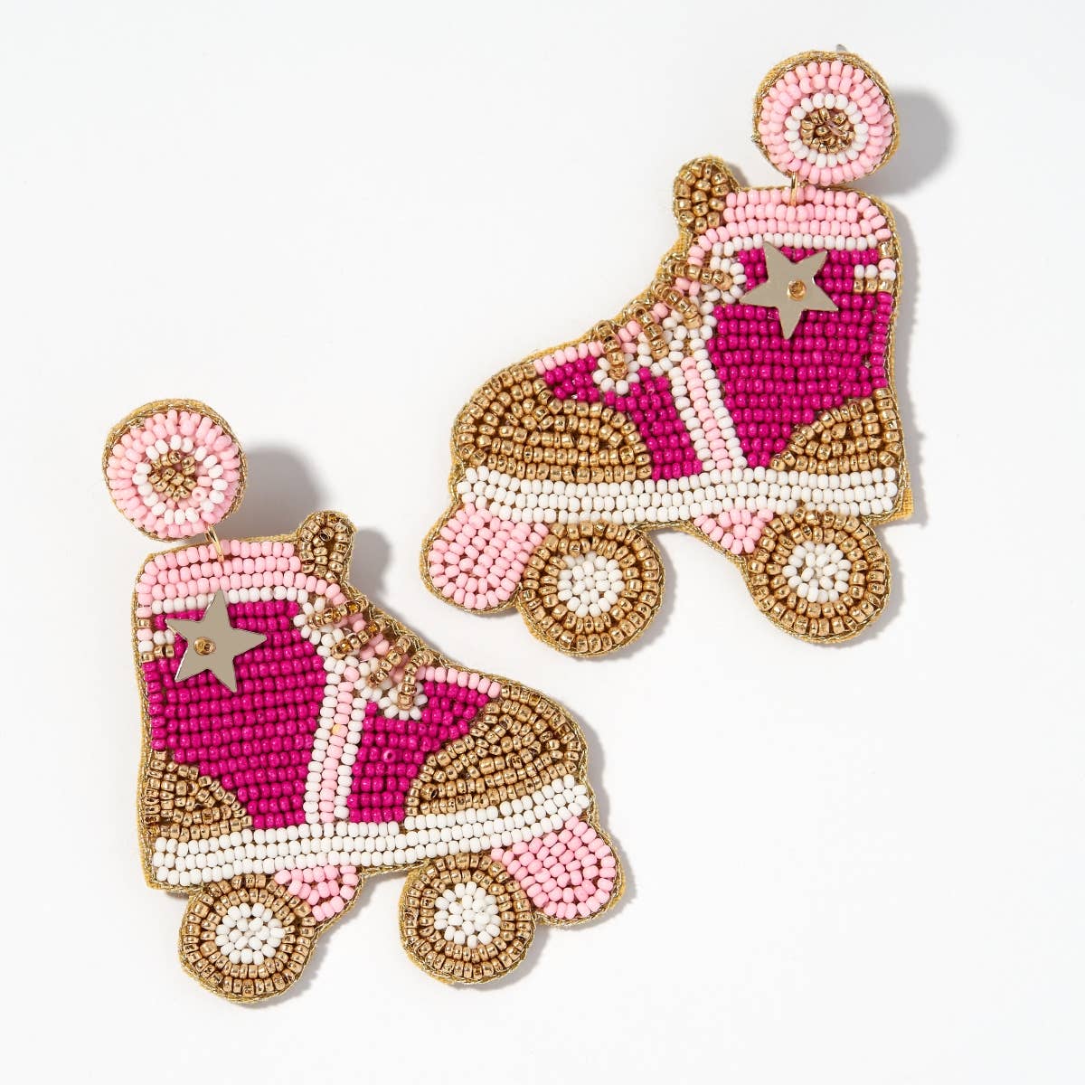 ROLLER SKATES BEADED EARRINGS