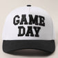 GAME DAY 3D Letter Embroidered Two-Tone Trucker Hat