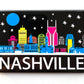 Nashville  Night Skyline Magnet