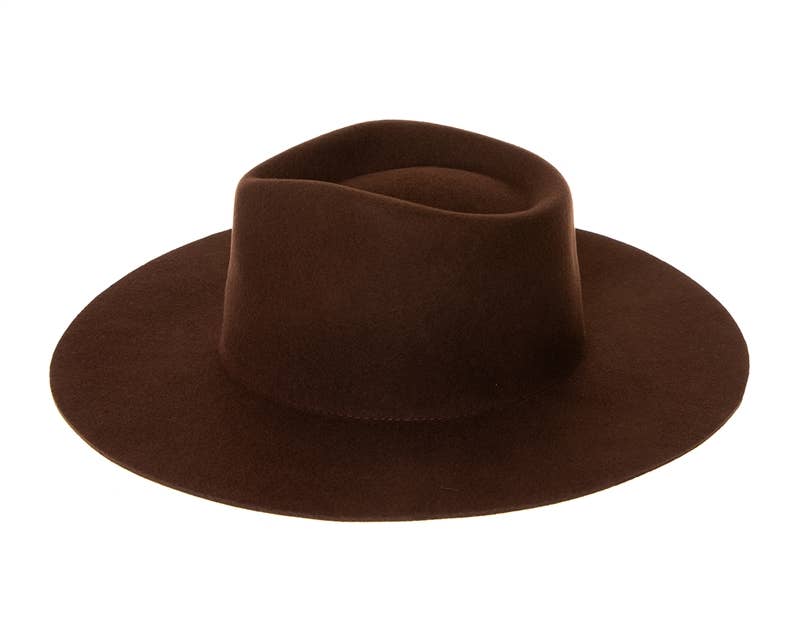 DNMC - Wide Brim Wool Rancher Hat - Dark Colors