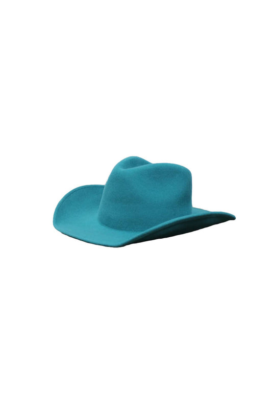 Wilder and Soul - The Laredo Western Wool Felt Hat - Turquoise