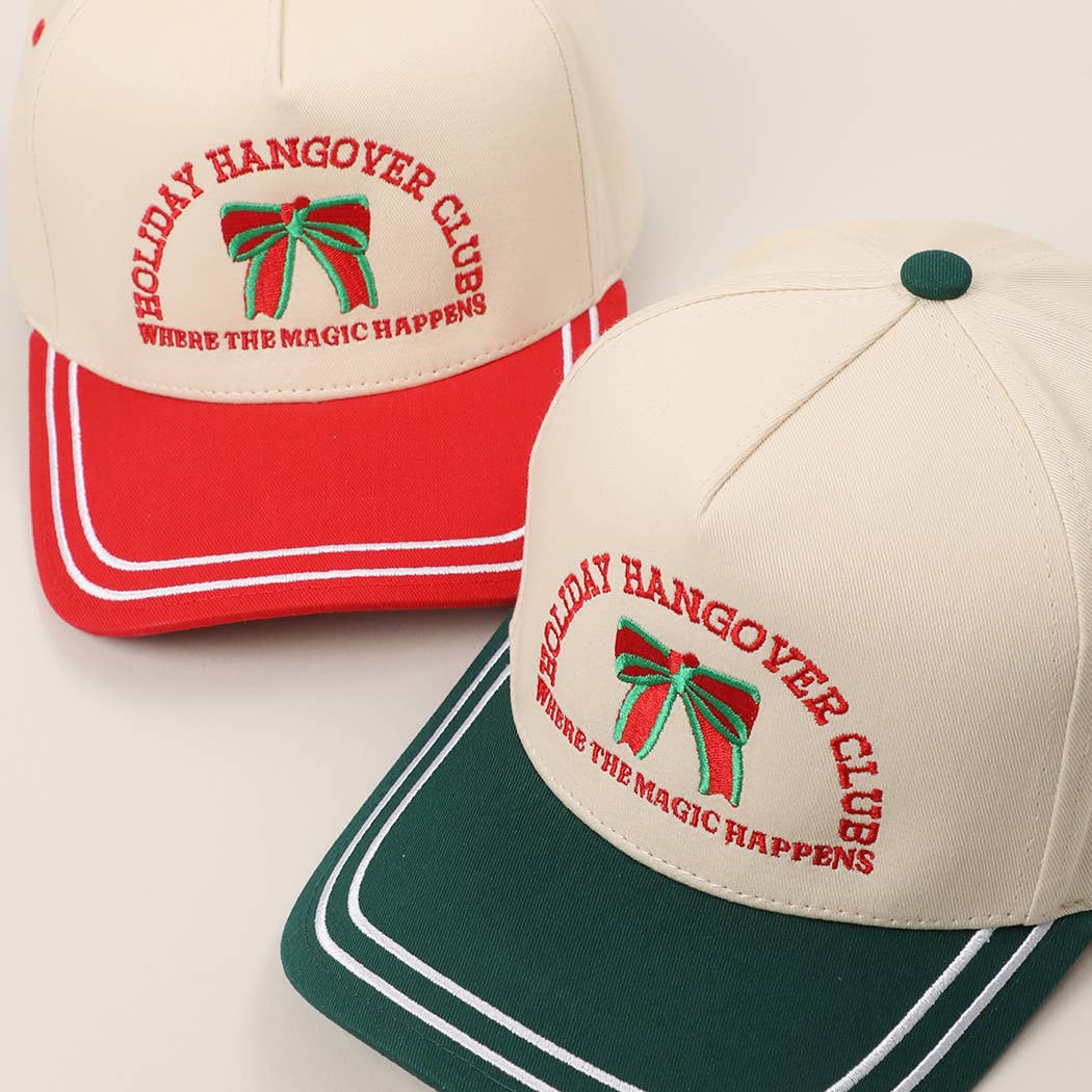 HOLIDAY HANGOVER CLUB Double Stitch Trucker Hat