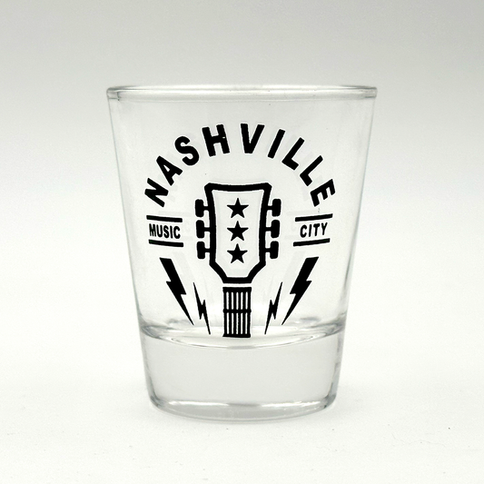 Music City Guitar Shot Glass