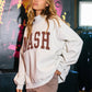 NASH |  Embroidered Mock Neck Sweatshirt
