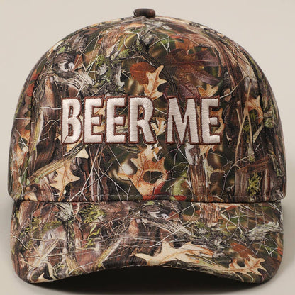 BEER ME Real Tree Camo trucker hat