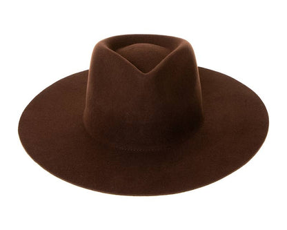 DNMC - Wide Brim Wool Rancher Hat - Dark Colors