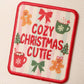 COZY CHRISTMAS CUTIE Plaid Brim Trucker Hat