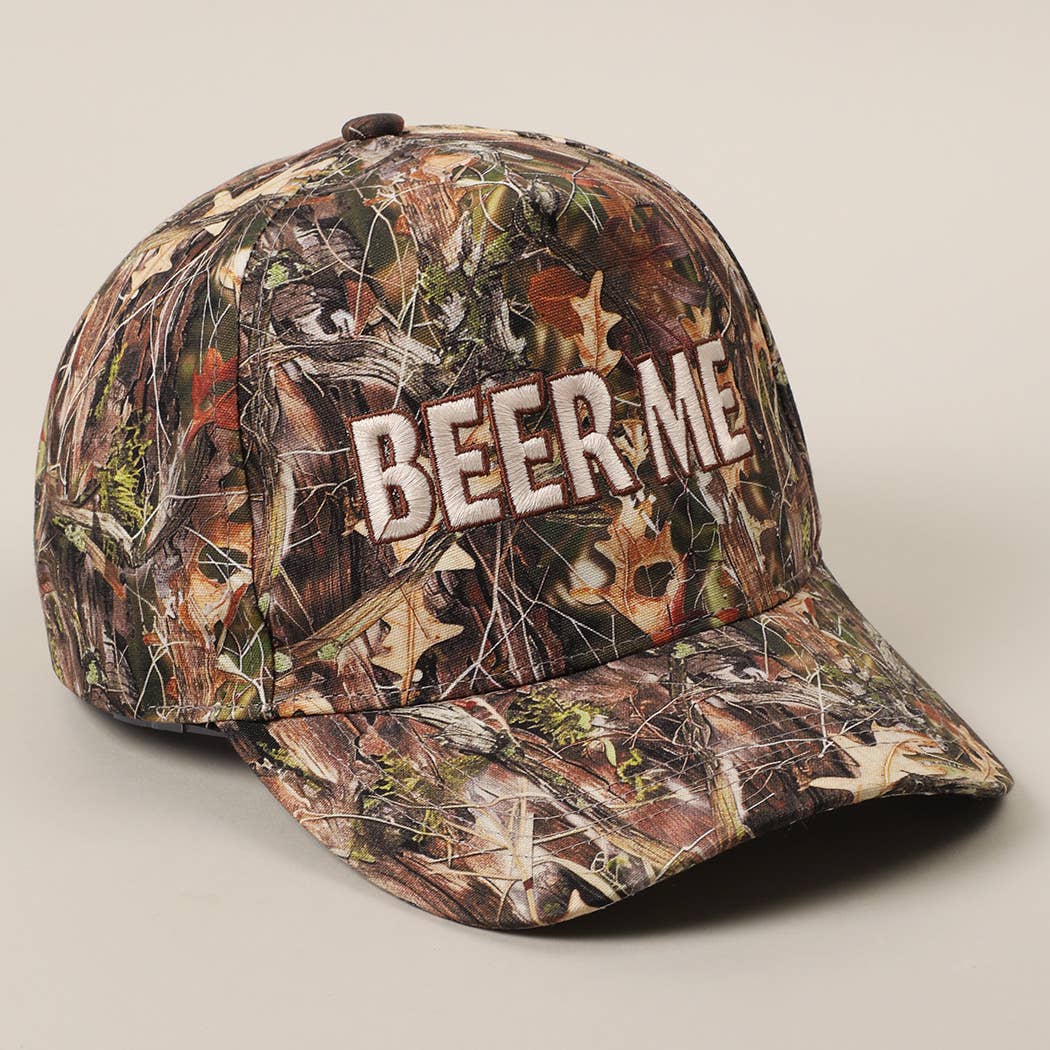 BEER ME Real Tree Camo trucker hat