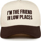 Funky Junque - 2-Tone Cap - I'm The Friend In Low Places - Brown/Beige