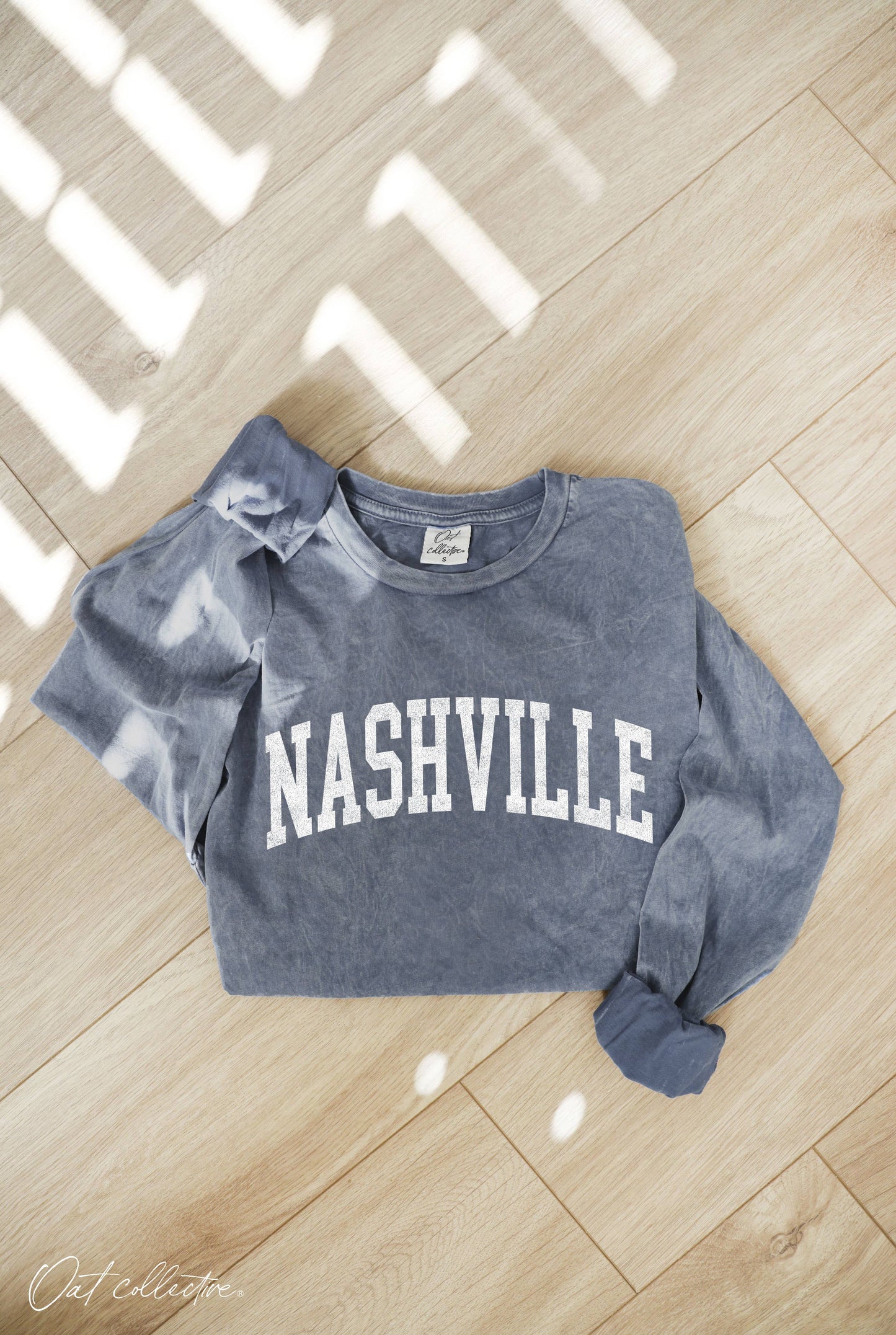 NASHVILLE Mineral Washed Long Sleeve Graphic