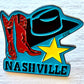Nashville Hat Boots Lapel Pin