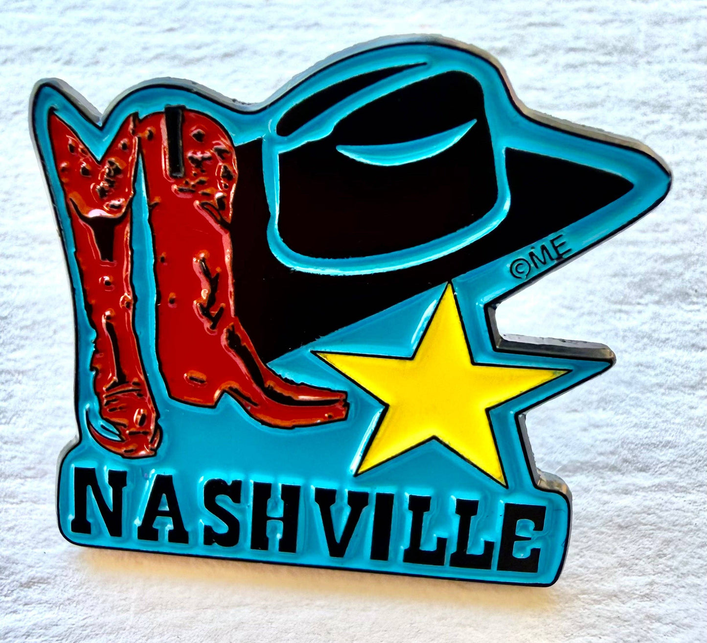 Nashville Hat Boots Lapel Pin