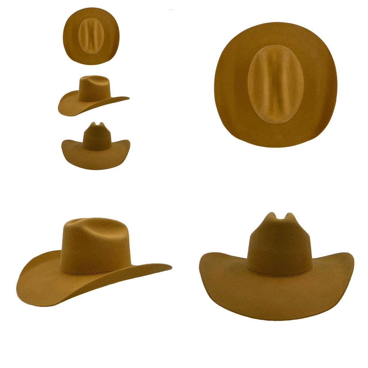 Wilder and Soul - Wren Merino Wool Western Hat - Camel