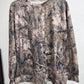 Suhkasana - Camo Branch Print Oversized Crewneck Sweatshirt