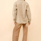 Embellished Sparkle Stone Stripe Shacket