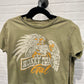 olive  Honky Tonk Gal Cropped Shirt