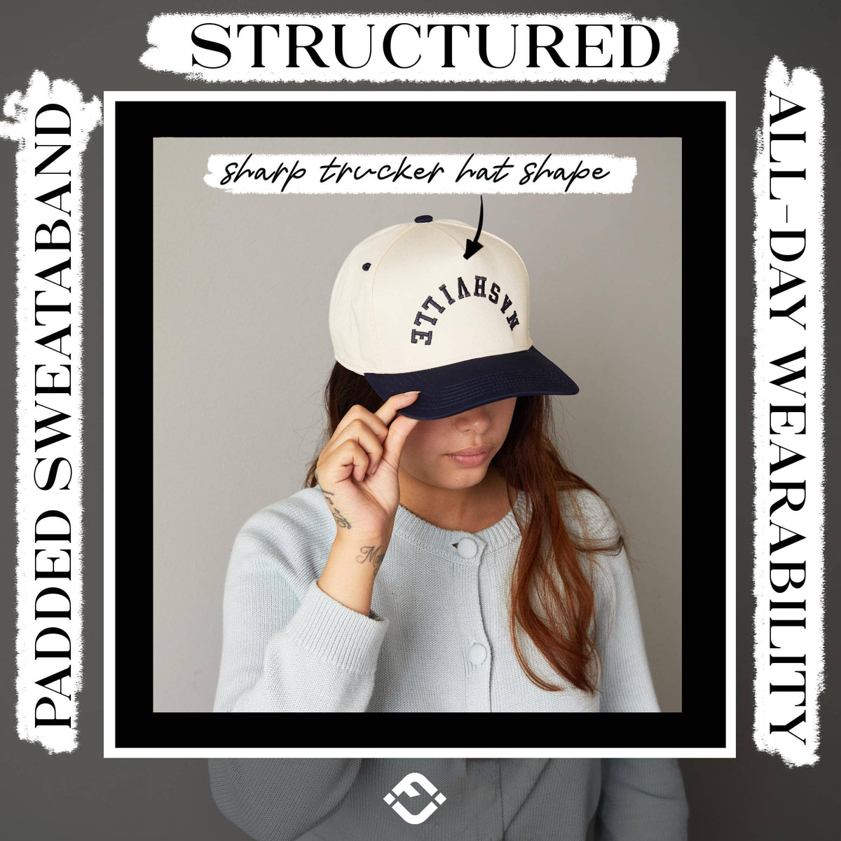 Nashville (Upside Down) - Navy/Beige